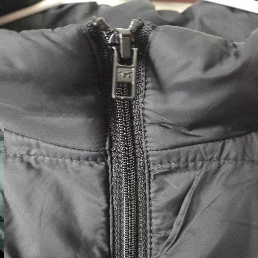 Women's PINK Victoria's Secret Black Puffer Jacket L - Picture 3 of 11